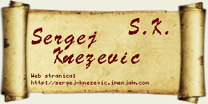 Sergej Knežević vizit kartica